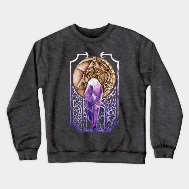 Dark Nouveau Crewneck Sweatshirt by HauntingBeautyArt